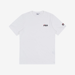 Fila Small Linear Logo - Miesten Poolopaita - Valkoinen | FI-26103